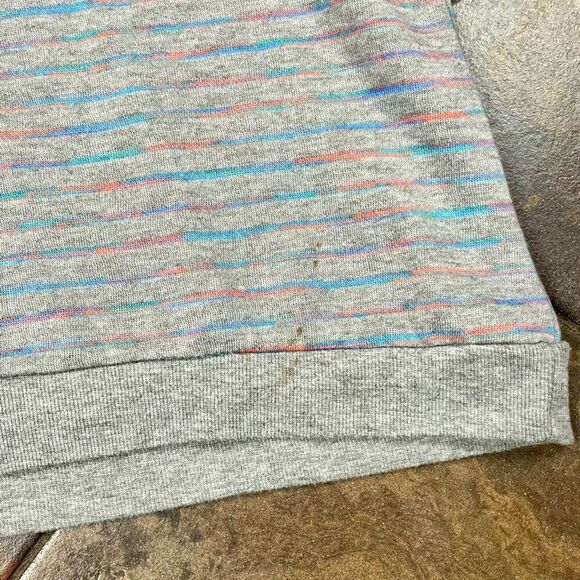 Southern Marsh Multicolored Strips Gray Seawash Rally Sweatshirt Medium - Picture 6 of 11
